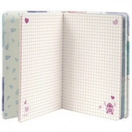Užrašų knygelė dėžutėje  Disney STITCH PASTEL, Motyvas 2,  B6, 100 lapų, minkštu viršeliu