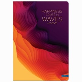 Knyga A5 96lap 70g lin WAVES