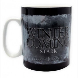GAME OF THRONES - Puodelis + Raktų pakabukas + Ženkliukai Stark