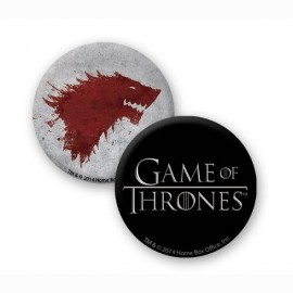 GAME OF THRONES - Puodelis + Raktų pakabukas + Ženkliukai Stark