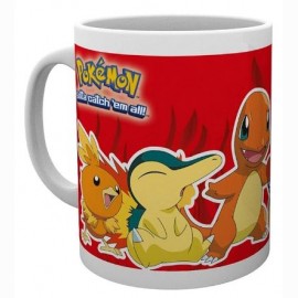 POKEMON - Puodelis - 320 ml - Fire Starters