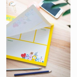 BT21 A4 Savaitės planuoklis