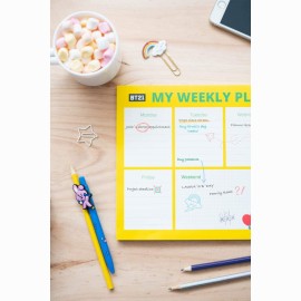 BT21 A4 Savaitės planuoklis