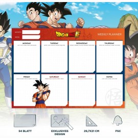 Dragon Ball A4 Savaitės planuoklis