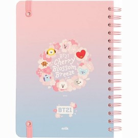 BT21 Cherry Blossom A5 užrašų knygutė