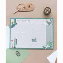 Kokonote Botanical Cacti A3 Savaitės planuoklis