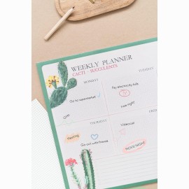 Kokonote Botanical Cacti A3 Savaitės planuoklis