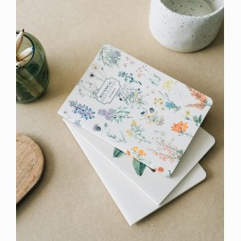 Kokonote Botanical Wild Flowers  A6 Užrašų knygutės 3 vnt