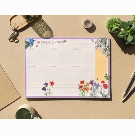 Kokonote Wild Flowers A3 Savaitės planuoklis