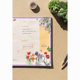 Kokonote Wild Flowers A3 Savaitės planuoklis