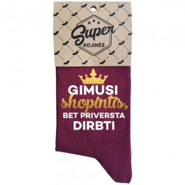 Moteriškos kojinės    Gimusi shopintis   (pakabinama pakuotė)