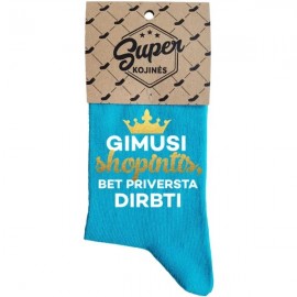 Moteriškos kojinės    Gimusi shopintis   (pakabinama pakuotė)