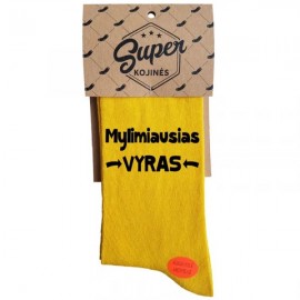 Kojinės Mylimiausias vyras (pakabinama pakuotė)