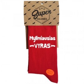 Kojinės Mylimiausias vyras (pakabinama pakuotė)