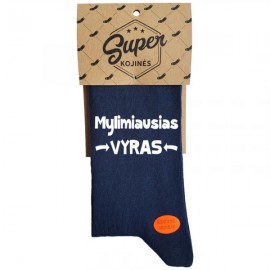Kojinės Mylimiausias vyras (pakabinama pakuotė)