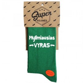 Kojinės Mylimiausias vyras (pakabinama pakuotė)