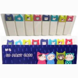 Skirtukai  M&G So Many Cats 15x53mm 20sheets 8pc blister