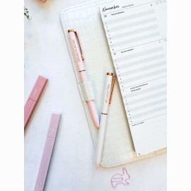 TUŠINUKAI  MY LUCKY PEN (JUODAS) & DREAM. PLAN. DO (MĖLYNAS)  2 VNT.
