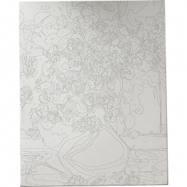 Tapyba pagal skaičius 40x50x1,5 GĖLĖS 89657