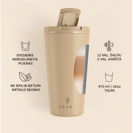 Kelioninis puodelis TAN 470 ml