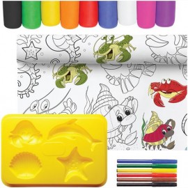 Kūrybinis rinkinys WOW 4 in 1  Jūros gyvūnai /KD