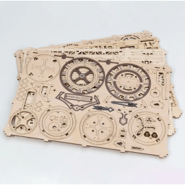 3D Medinis konstruktorius Steampunk sieninis laikrodis/269 detalės