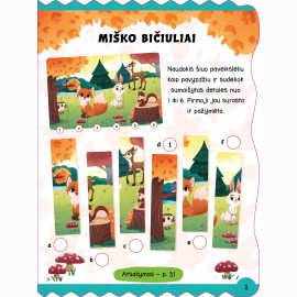 Linksmieji gyvūnai. Su iškIliais lipdukais