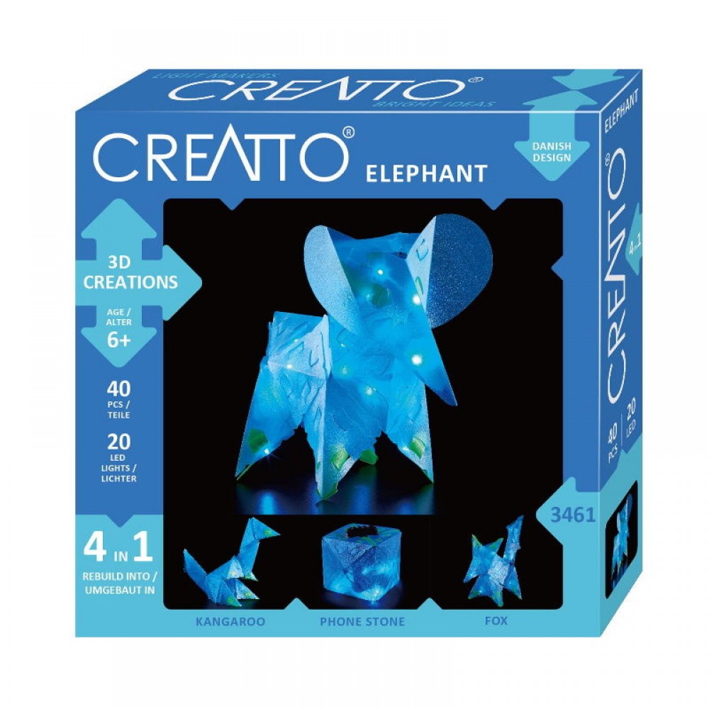 Mokomasis rinkinys CREATTO ELEFANT 6+
