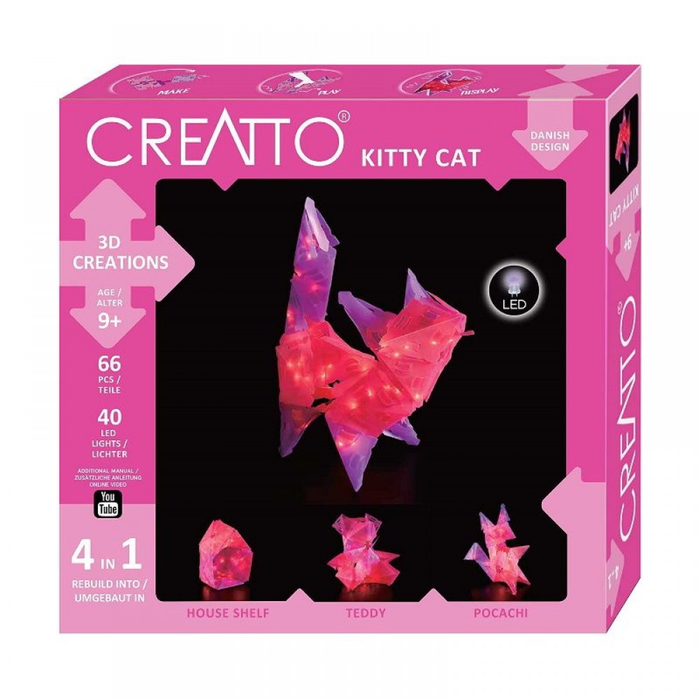 Mokomasis rinkinys CREATTO KITTY CAT 9+