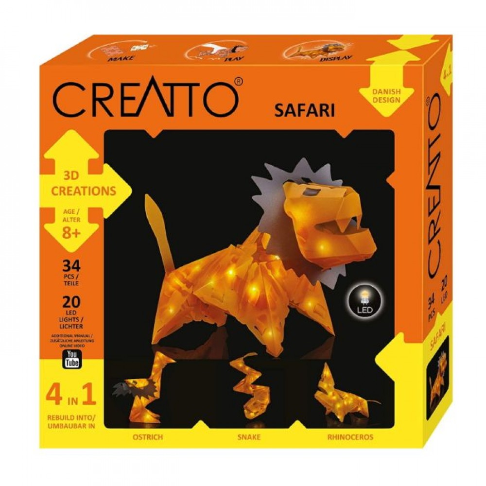 Mokomasis rinkinys CREATTO SAFARI 8+