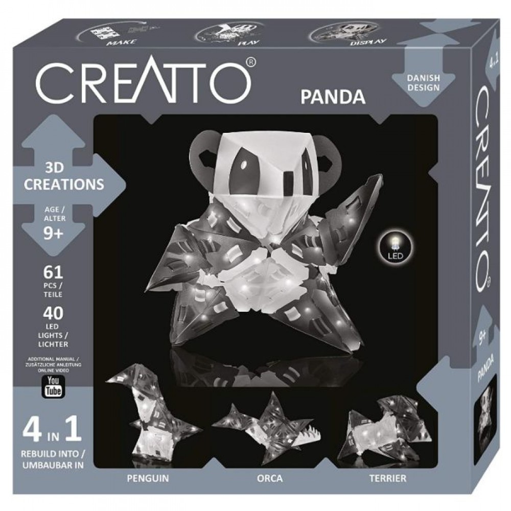 Mokomasis rinkinys CREATTO PANDA 9+
