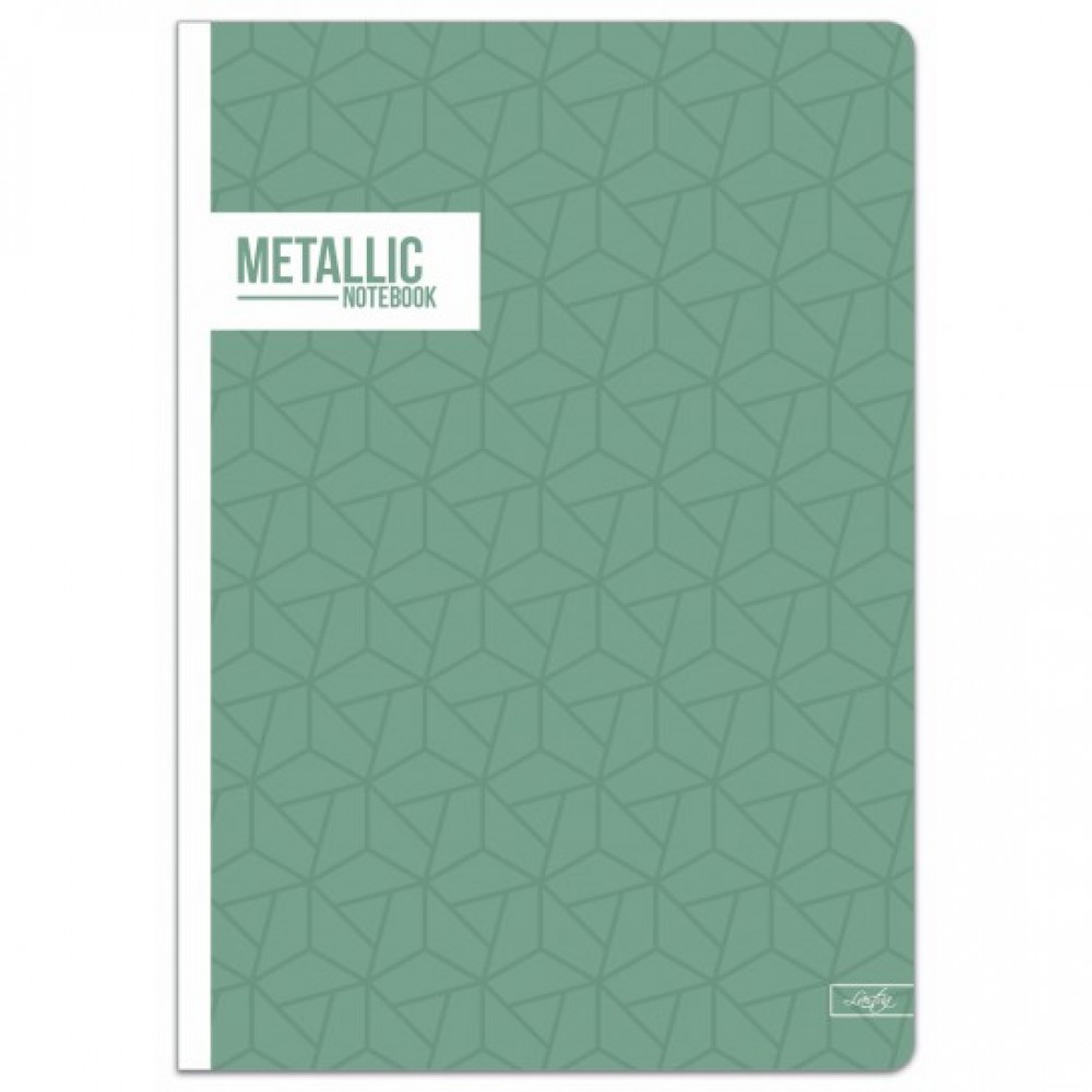 Sąsiuvinis(platus) A5 24lap 80g lin METALLIC