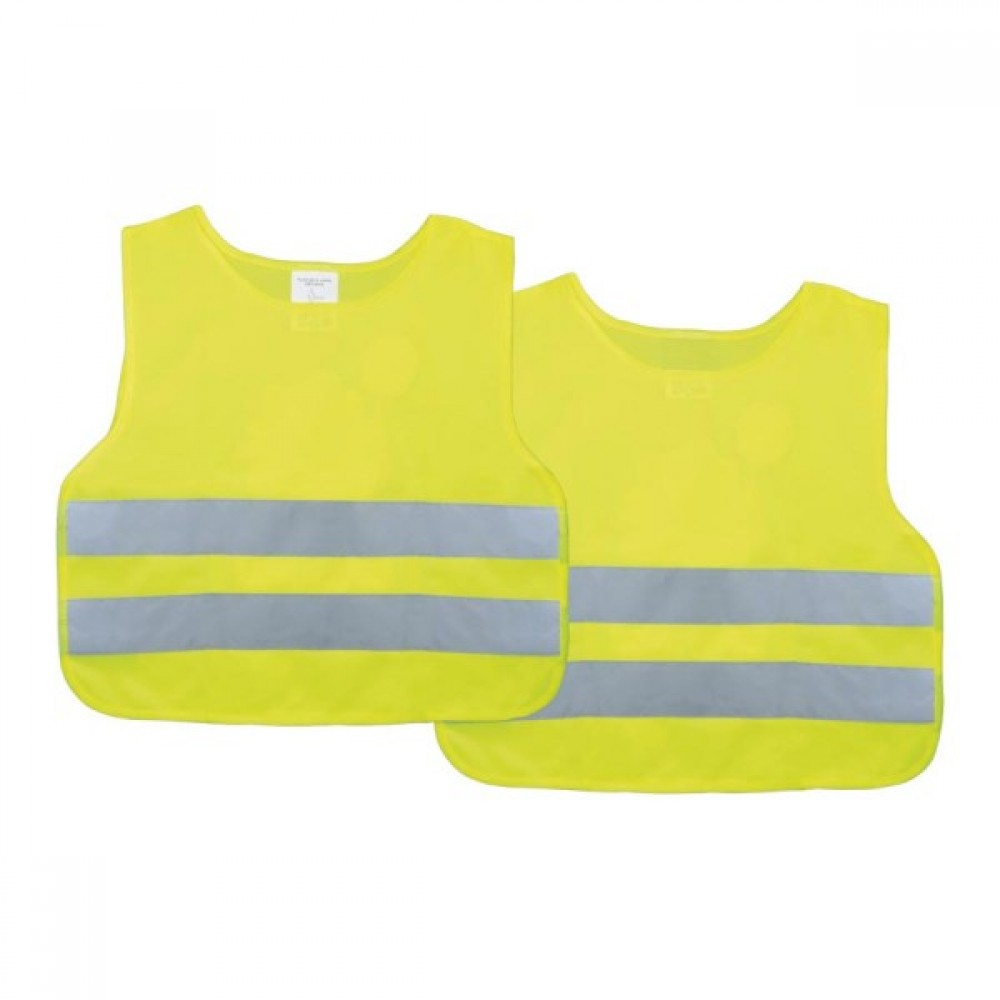 Liemenė su atšvaitais vaikams geltonos sp. (4-12m.) užmaunama LEM0237