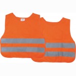 Liemenė su atšvaitais vaikams oranžinė sp. (4-12m.) užmaunama LEM0244