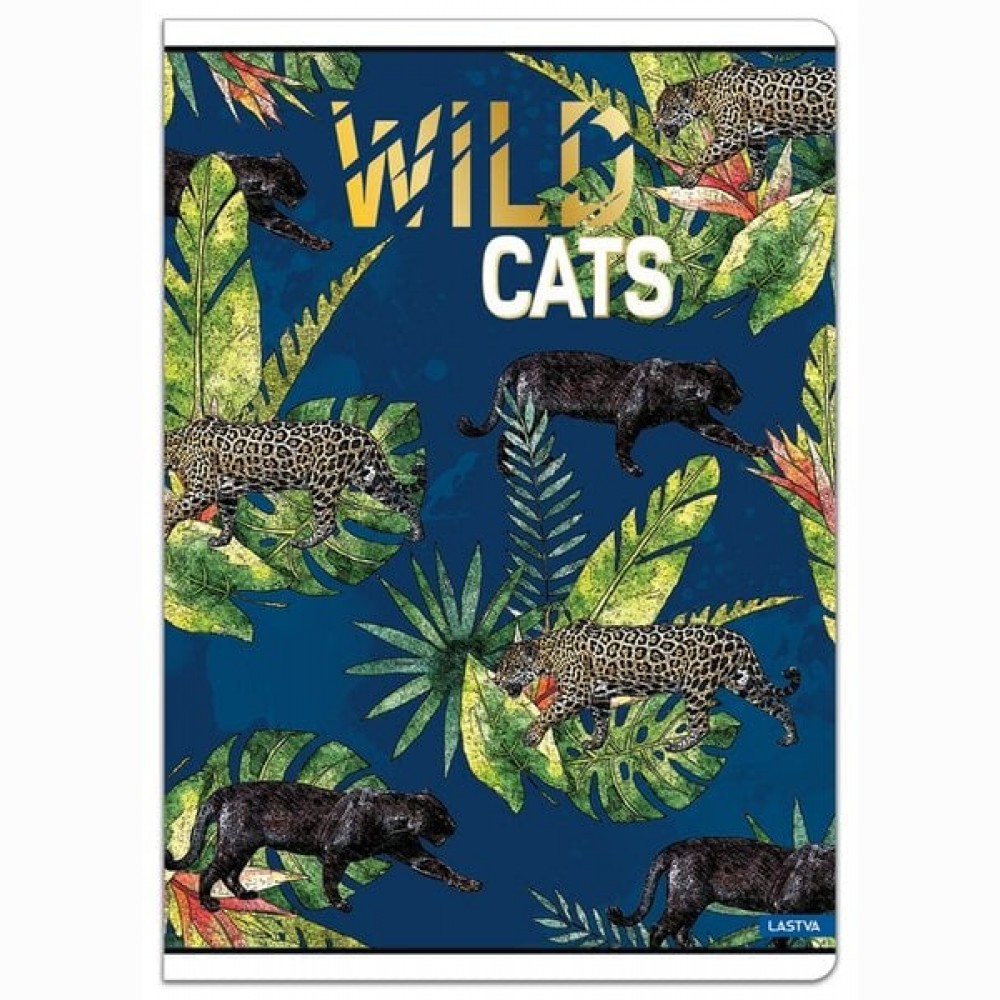 Sąsiuvinis A4 52lap 80g lang WILD CATS
