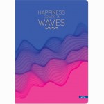 Knyga A4 96lap 70g lang WAVES