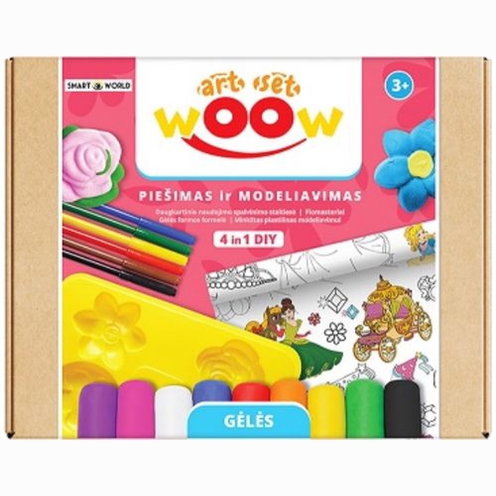Kūrybinis rinkinys WOW 4 in 1  Gėlės /41001/KD