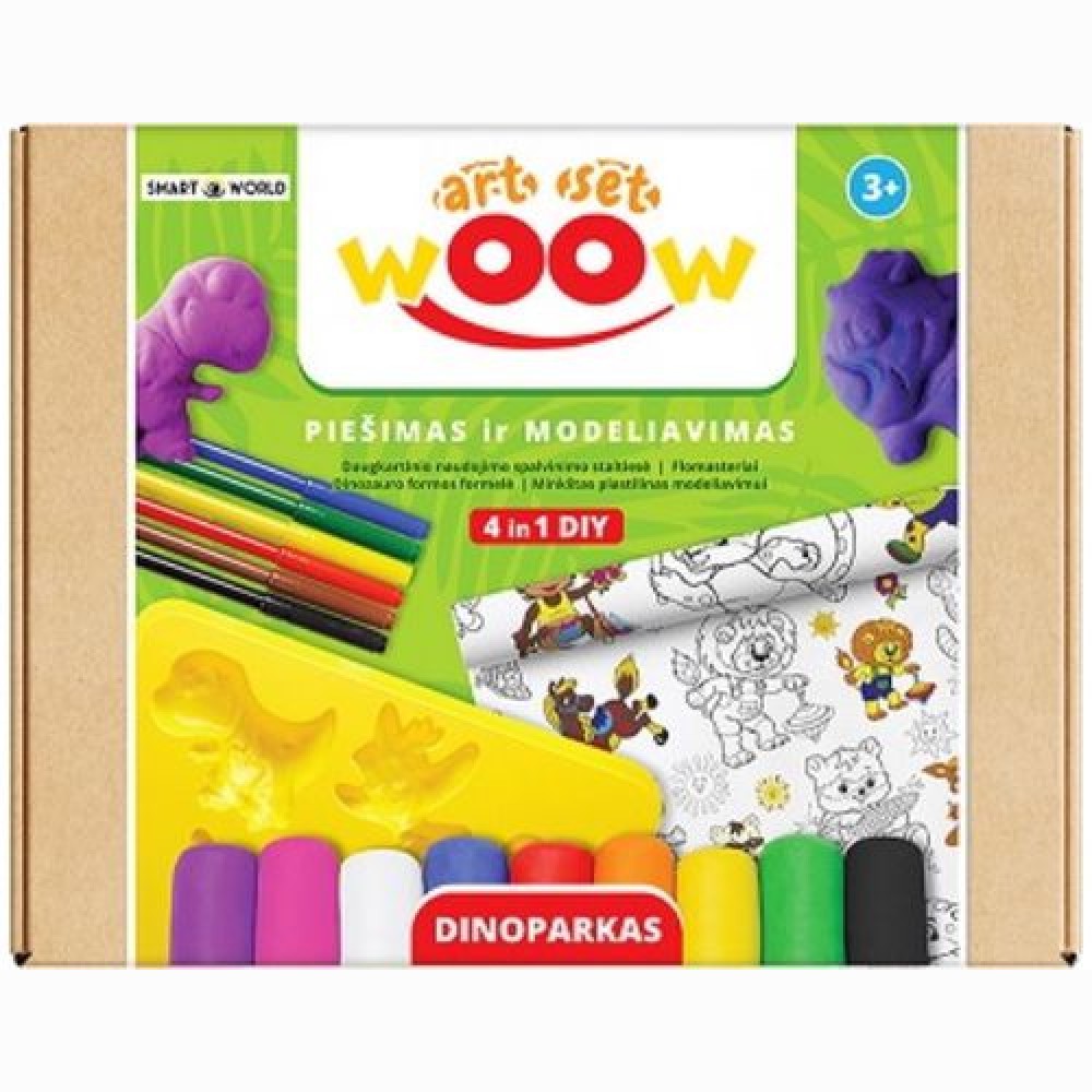 Kūrybinis rinkinys WOW 4 in 1  Dinoparkas/41004/KD