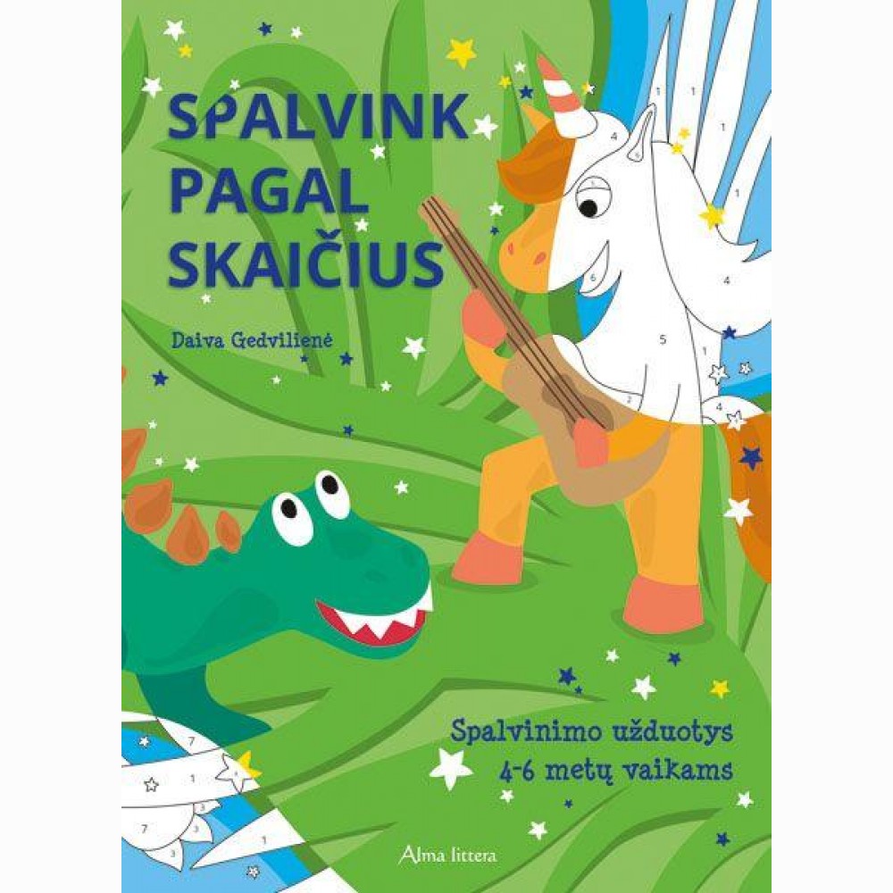 Spalvink pagal skaičius