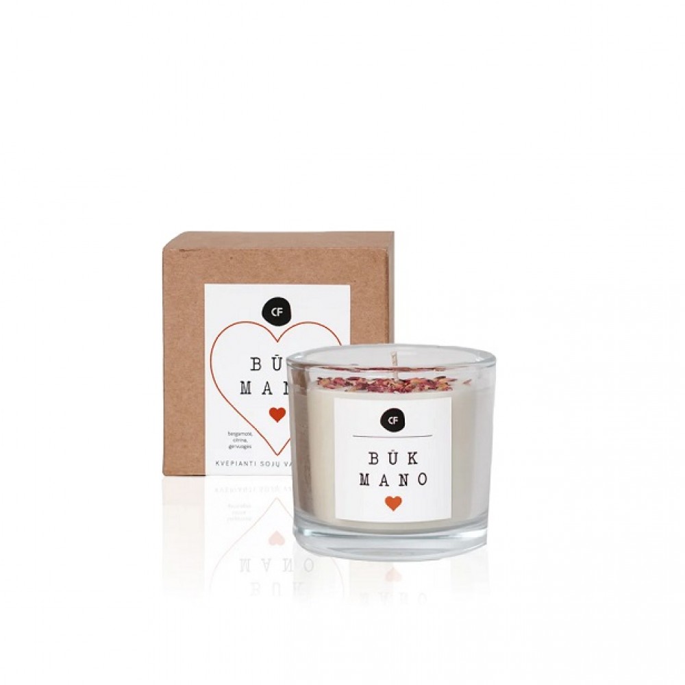 Sojų vaško žvakė Candle Family „Būk mano“