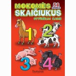Mokomės skaičiukus. Gyvūnėliai kaime