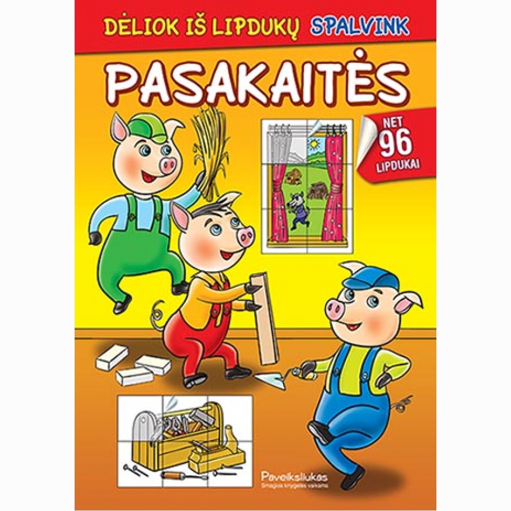 Pasakaitės. Dėliok iš lipdukų 2023
