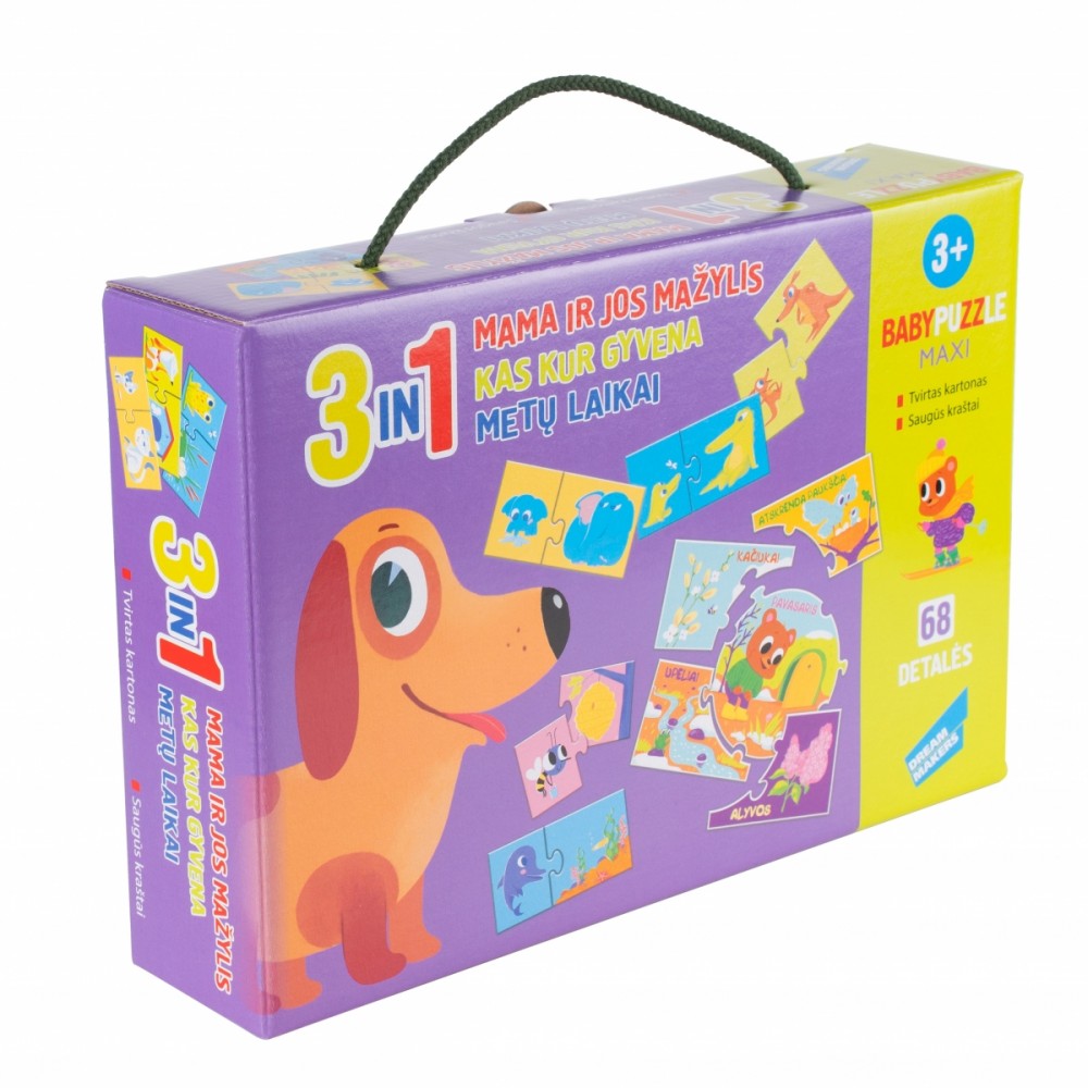 Dėlionė mažiausiems 3 in 1