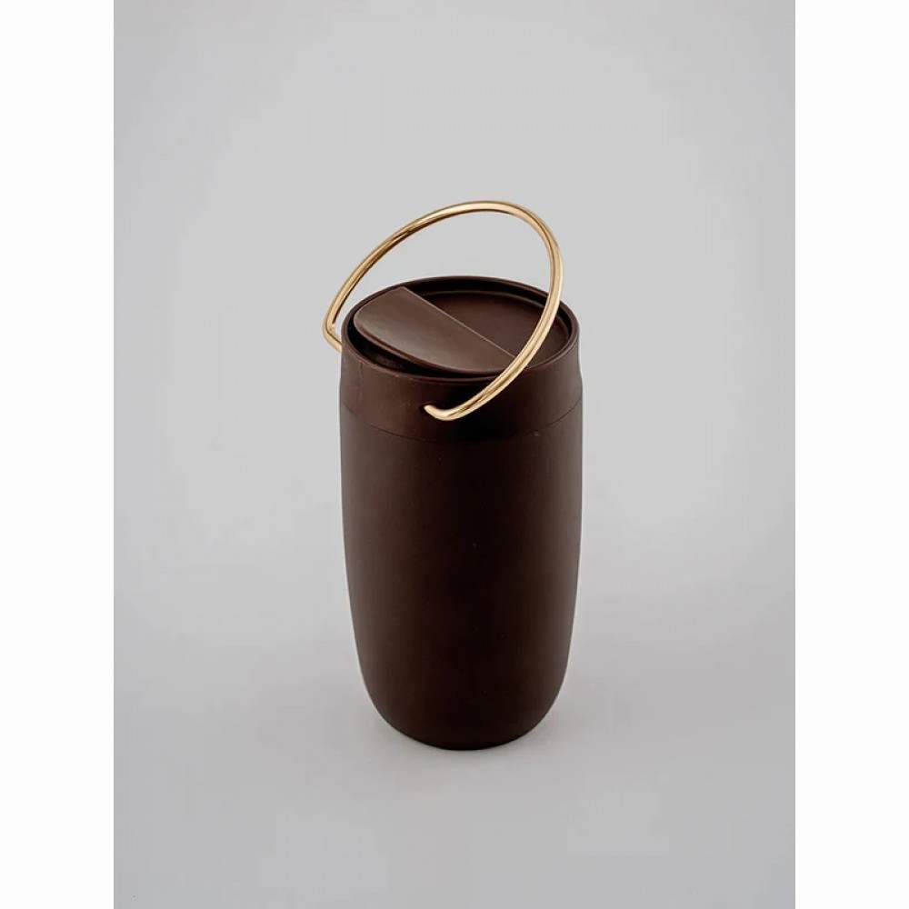 Termo puodelis EQUA Cup Brown - Gold