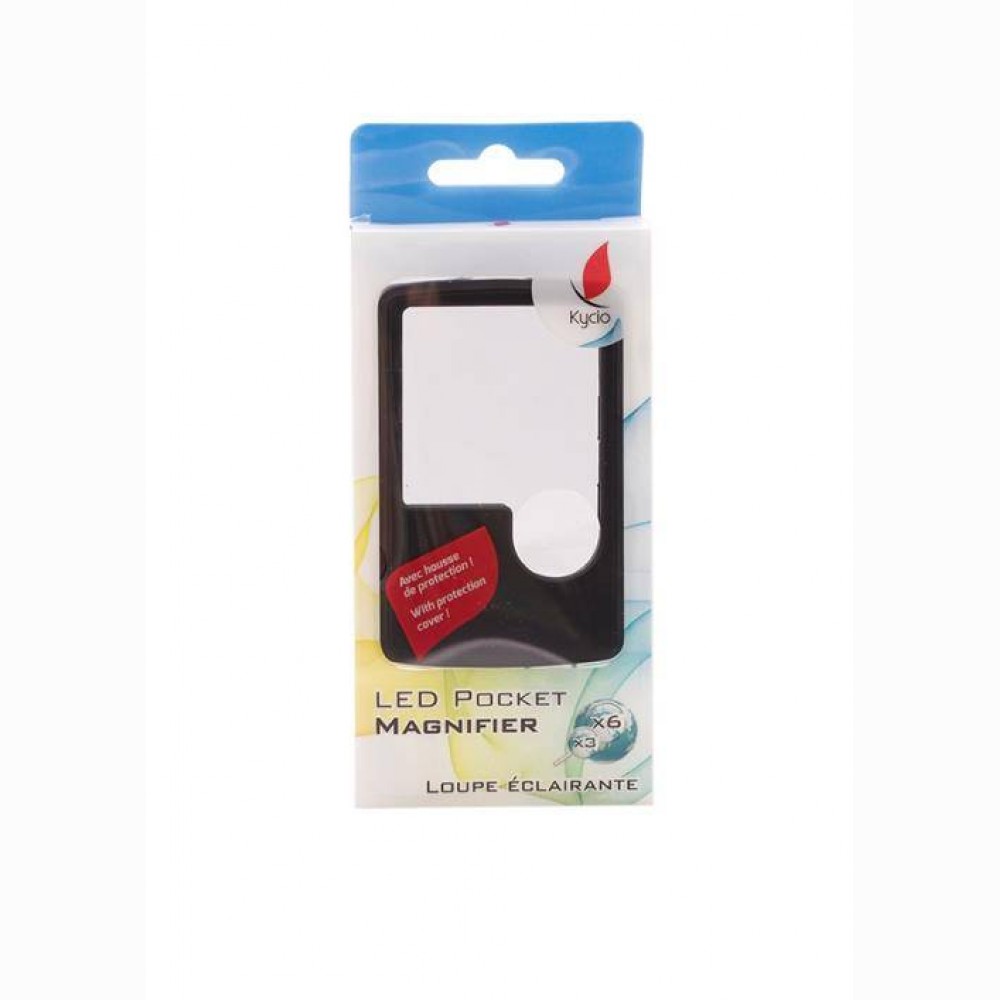 Padidinimo stiklas LED Pocket x3x6/Kycio/CR