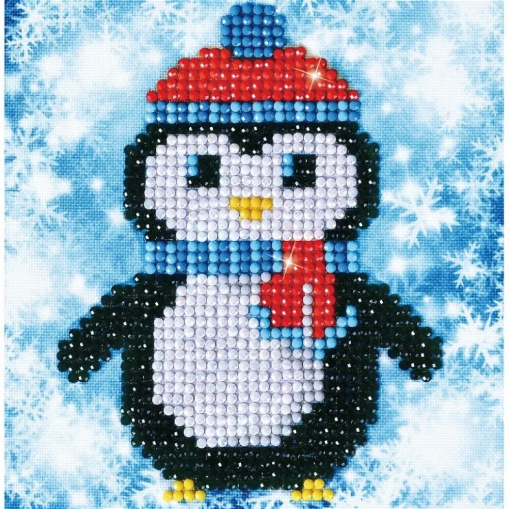 Deimantinė mozaika CHRISTMAS PENGUIN PIC