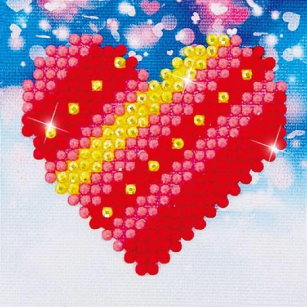 Deimantinė mozaika PATCHWORK HEART 7x7