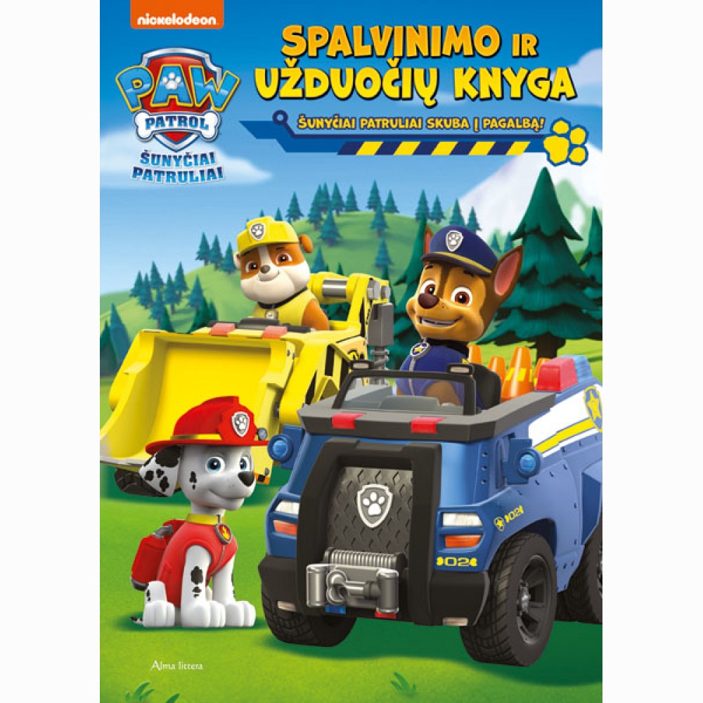Šunyčiai Patruliai skuba į pagalbą! Spalvinimo ir užduočių knyga