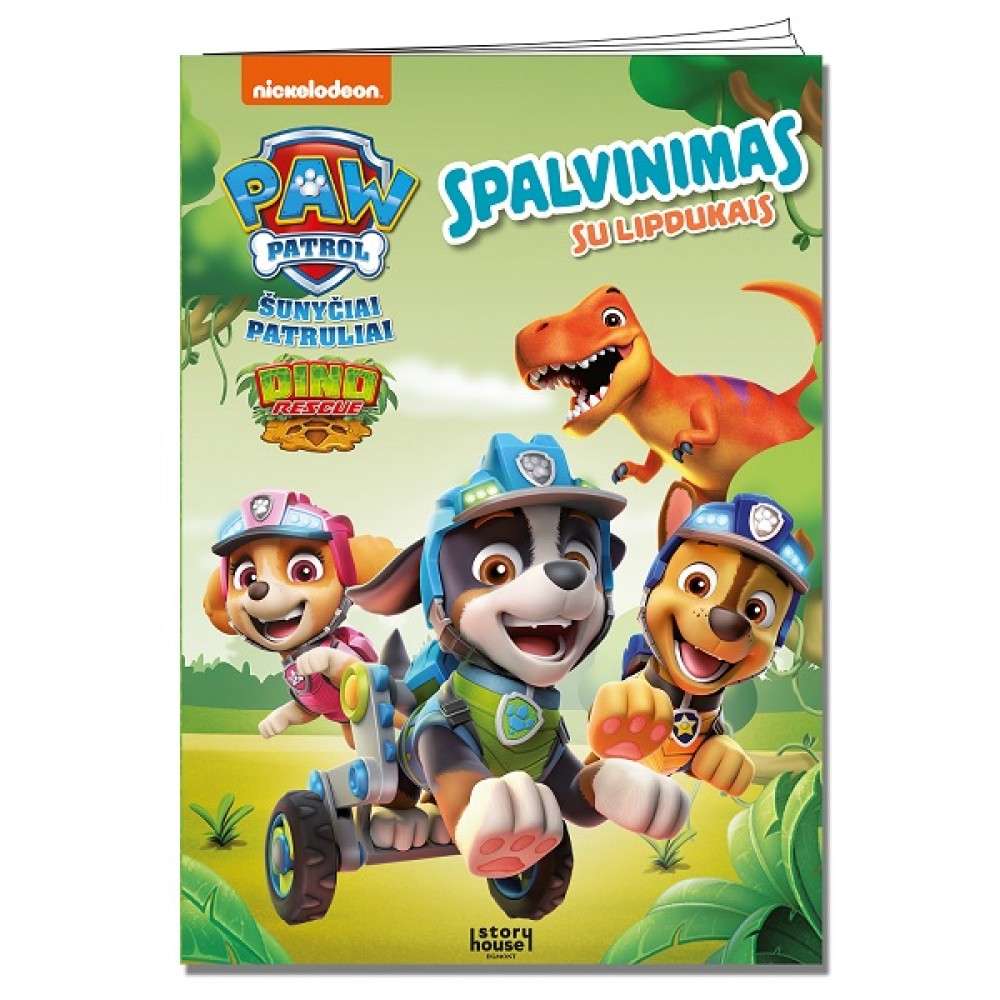 Šunyčiai patruliai. Spalvinimas su lipdukais