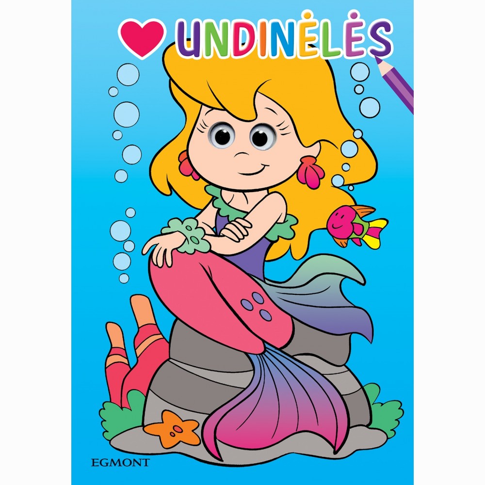 Undinėlės. Spalvinimo knyga